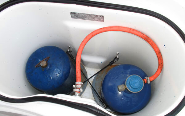 blue tank marine gas installation